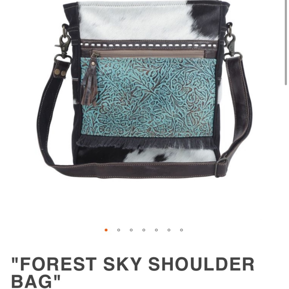 Myra “Forest Sky” shoulder bag